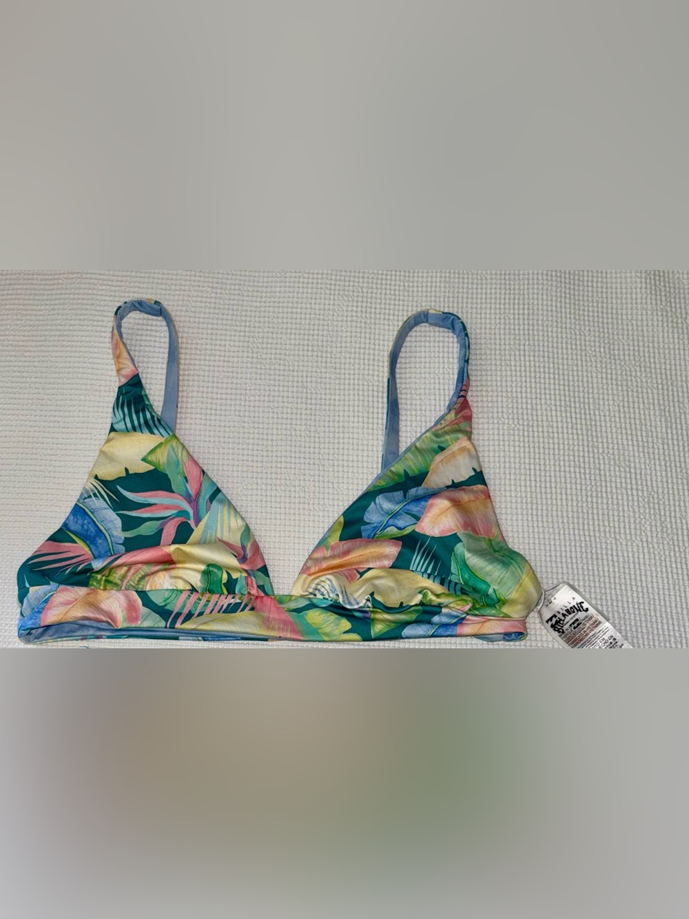 Billabong Sweet Tropics Reversible Plunge Bikini Top Size XXL - Tropical Floral - Picture 5 of 15